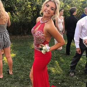 Beautiful red prom dress